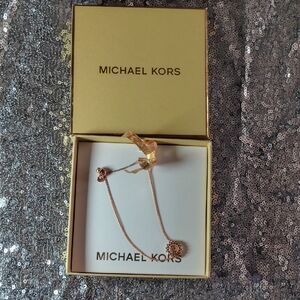 Michael Kors Rose Gold Charm Bracelet